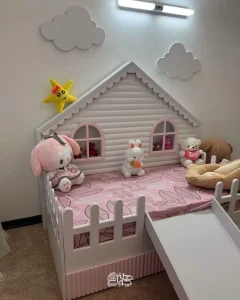 تخت کودک کلبه ای ۹۰*۱۸۰